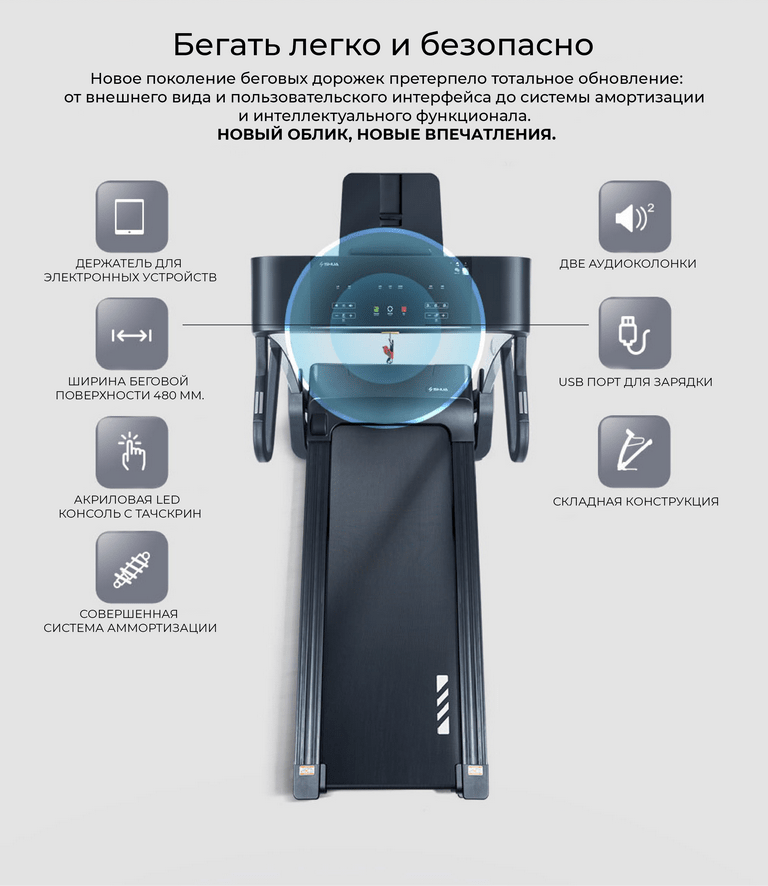 Беговая дорожка SHUA SH-T5500 - магазин MEGASPORT.KZ Беговая дорожка SHUA SH-T5500 - магазин MEGASPORT.KZ